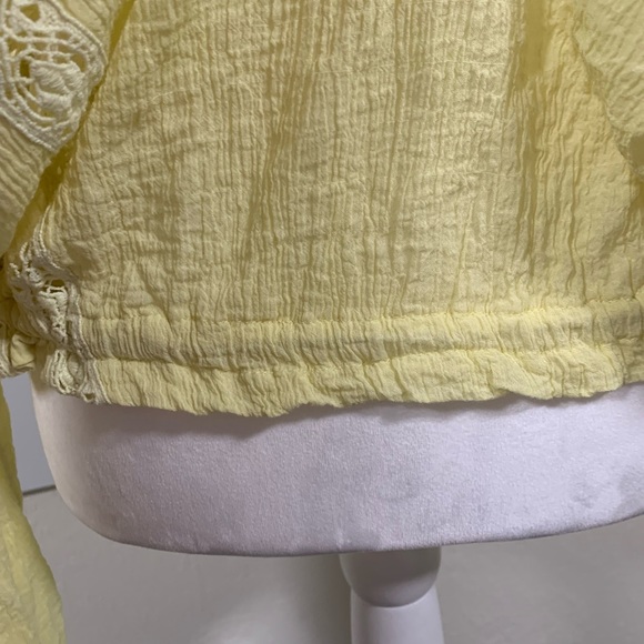 FREE PEOPLE peasant type blouse in yellow - Picture 7 of 11